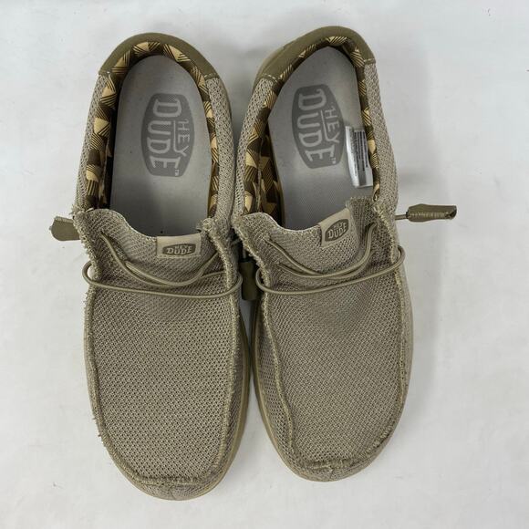 Hey Dude Wally Sox Beige Loafer Shoes Casual Comfort Mens Size 12 E main image 8